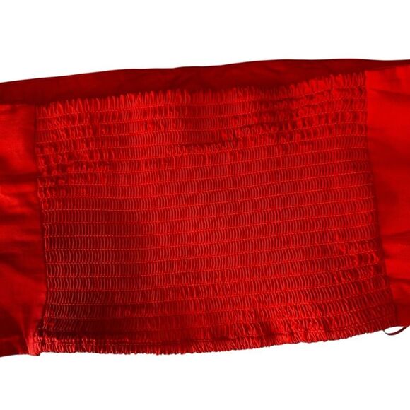 O.P.T Two Piece Set sleeveless crop tube top tiered swing maxi skirt large - Picture 5 of 7